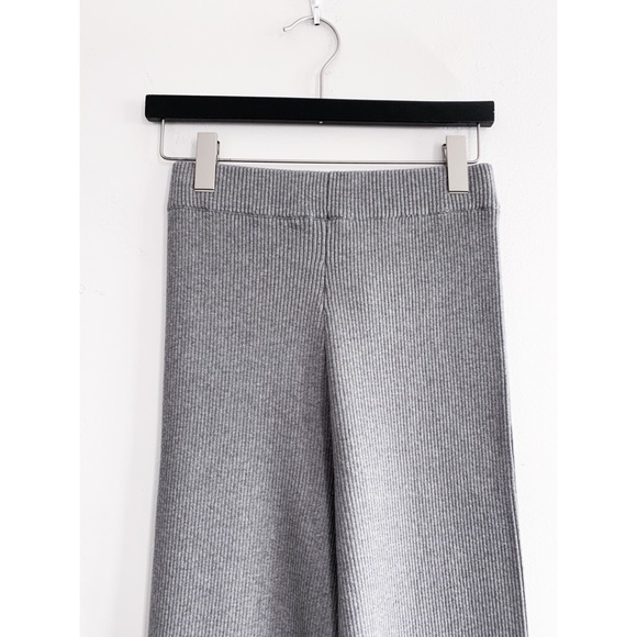 Good American Palazzo Side Slit Pants Grey Size 1 - Picture 5 of 10